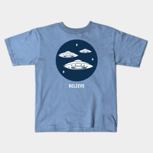 Believe UFOs Kids T-Shirt